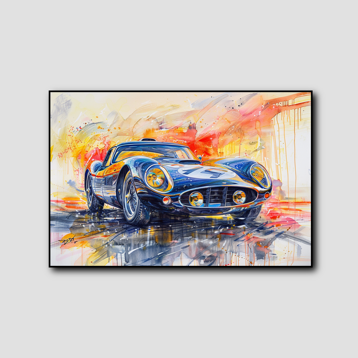 Tableau Voiture de Sport Retro