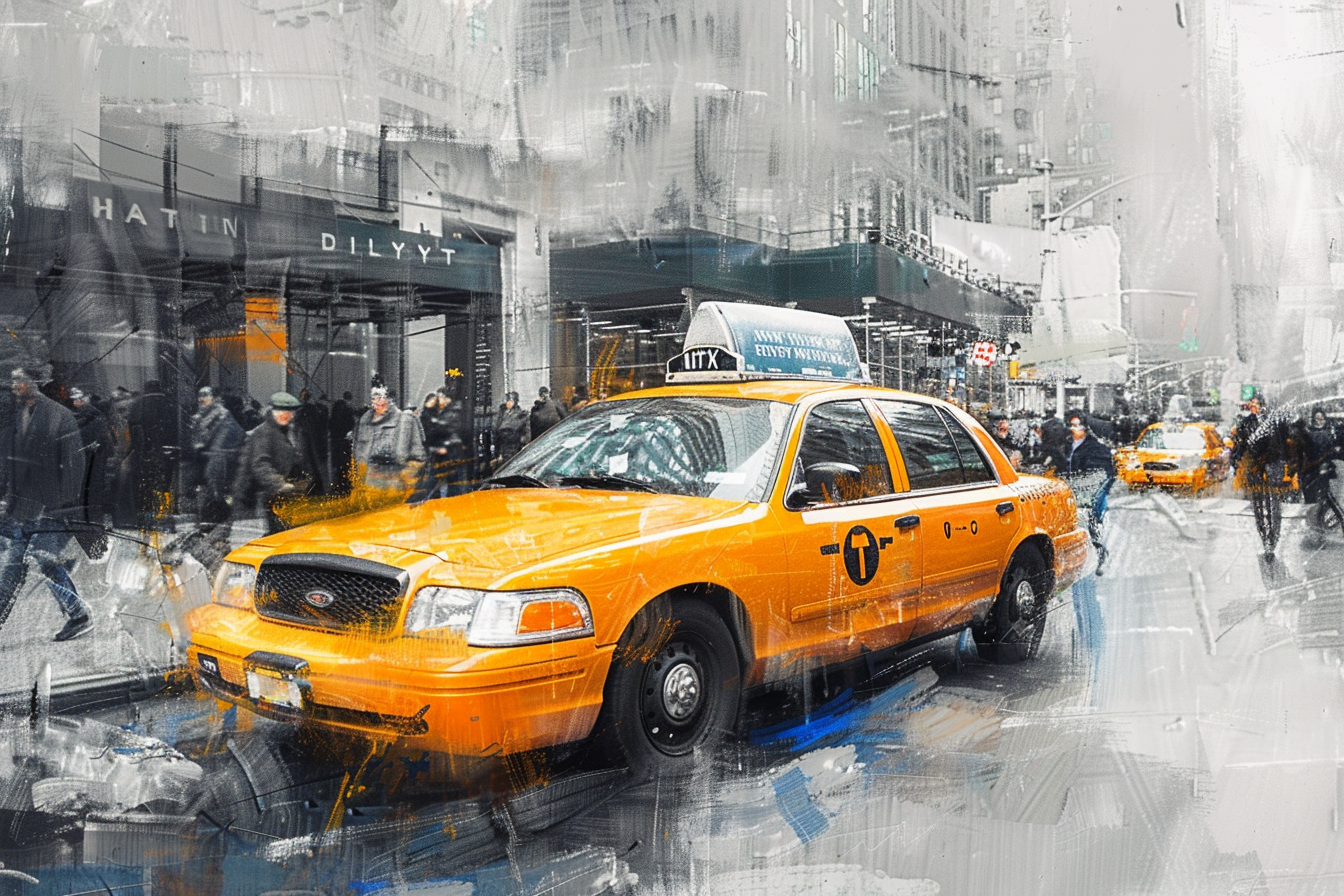 Tableau Taxi New-Yorkais