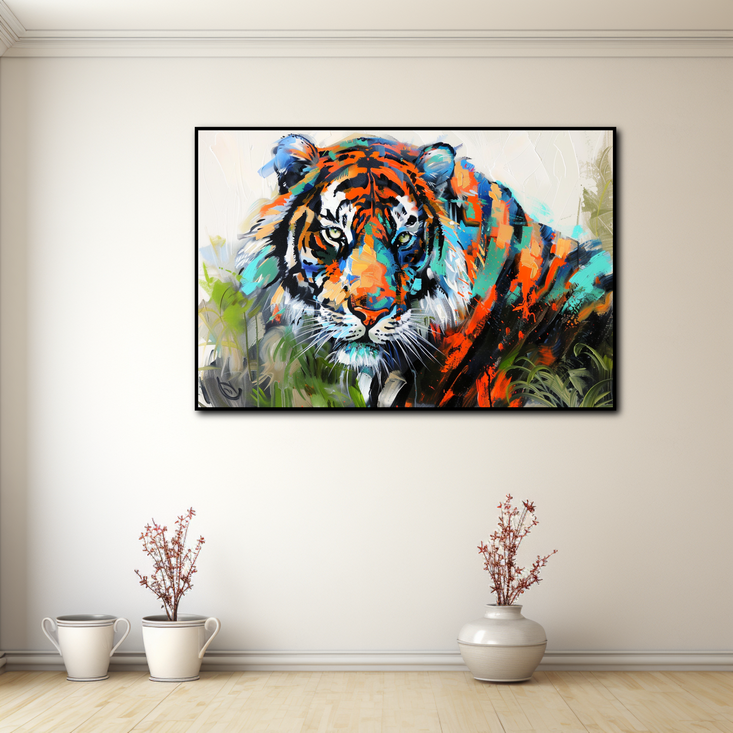 Tableau Tigre Coloré