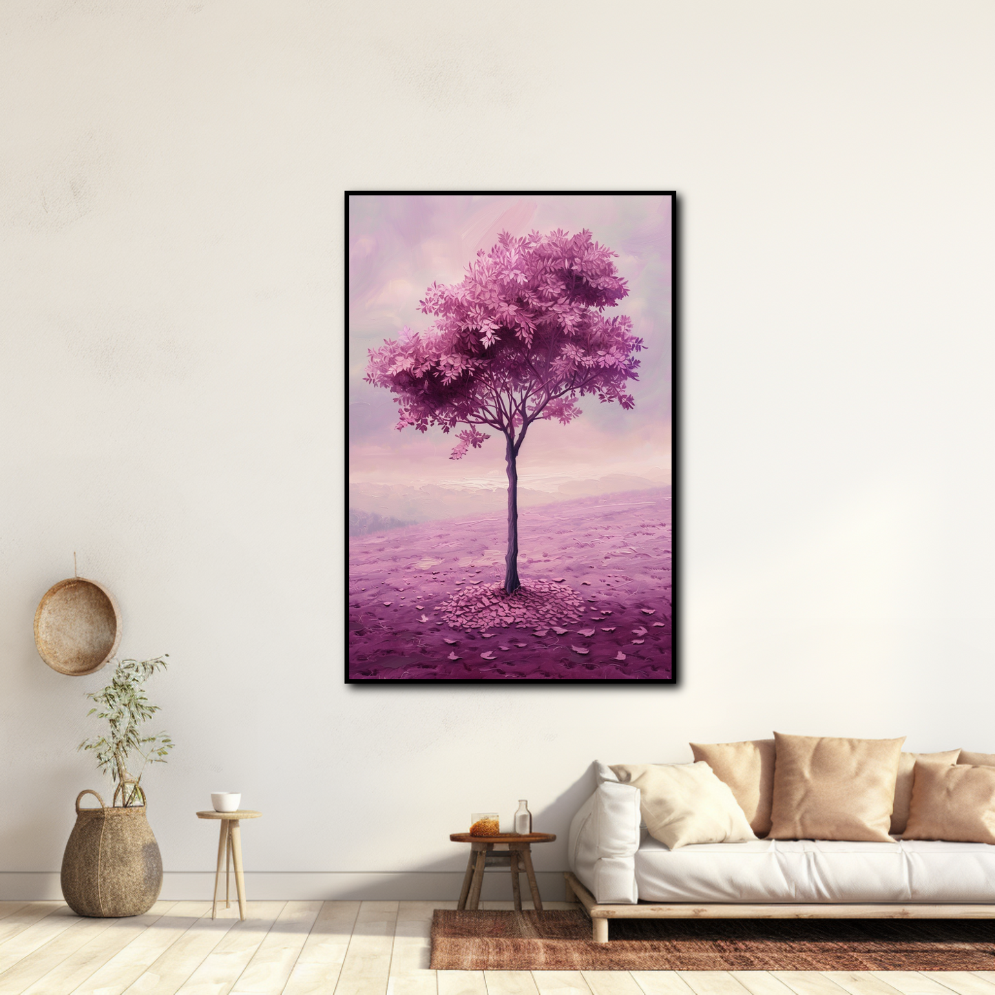 Tableau Arbre Mauve