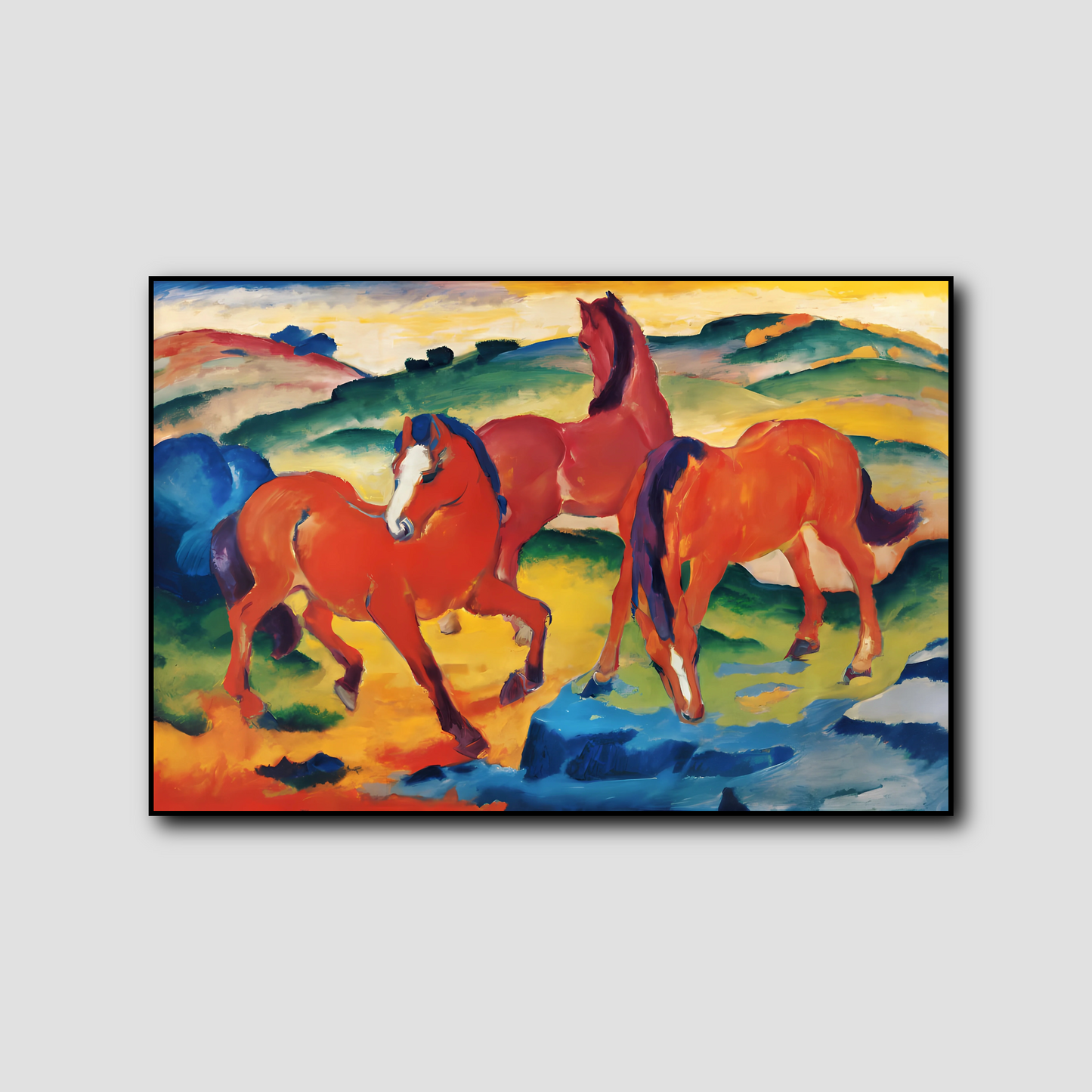 Chevaux rouges - Franz Marc