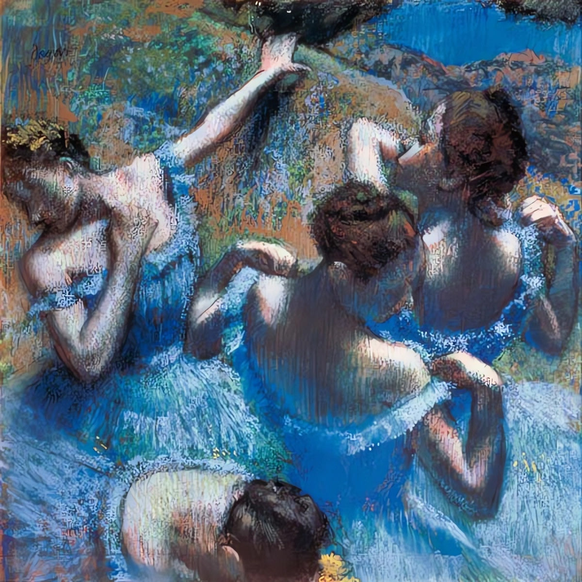 Danseuses en bleu - Edgar Degas