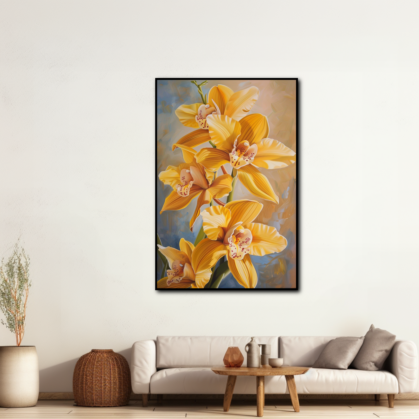 Tableau Orchidée Jaune