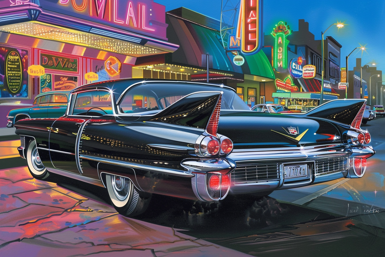 Tableau Cadillac Deville 1958