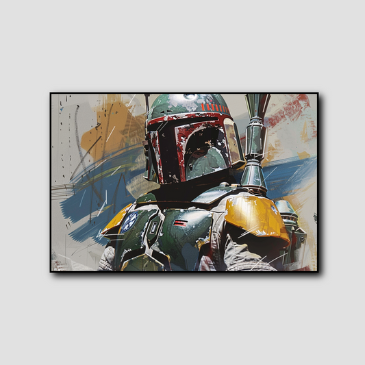 Tableau déco Boba Fett de Star Wars