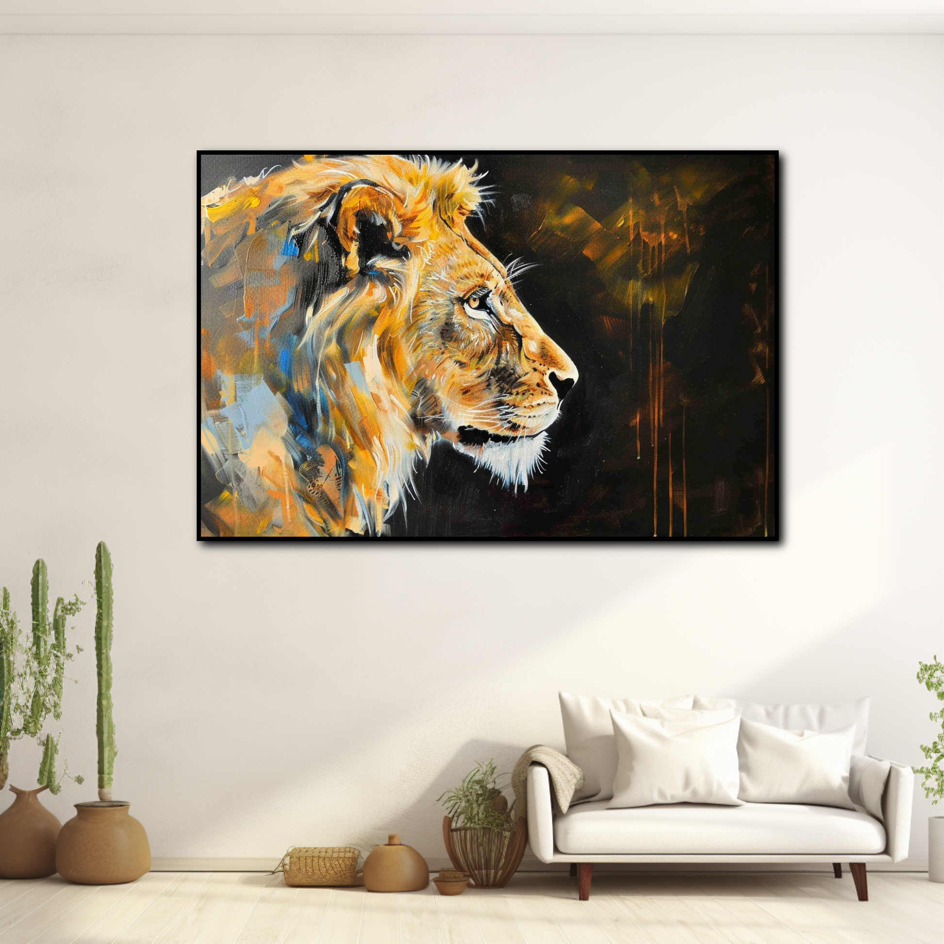 Tableau Lion Moderne