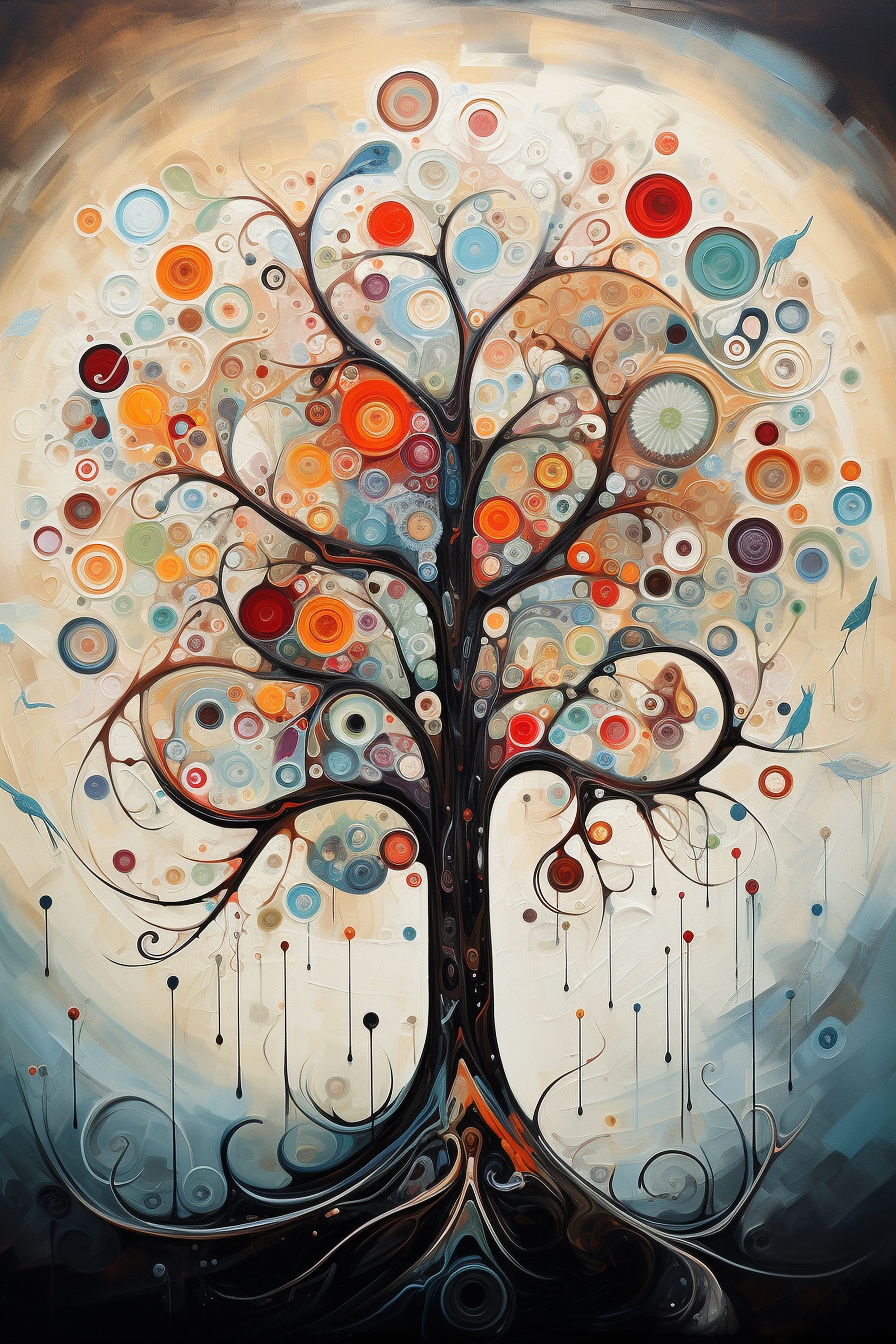 Tableau Arbre de Vie Moderne