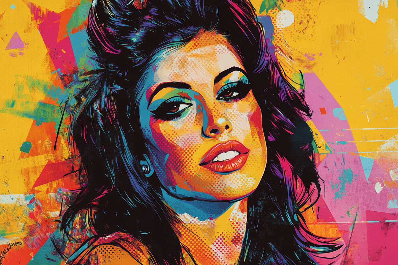 Tableau Amy Winehouse Pop Art