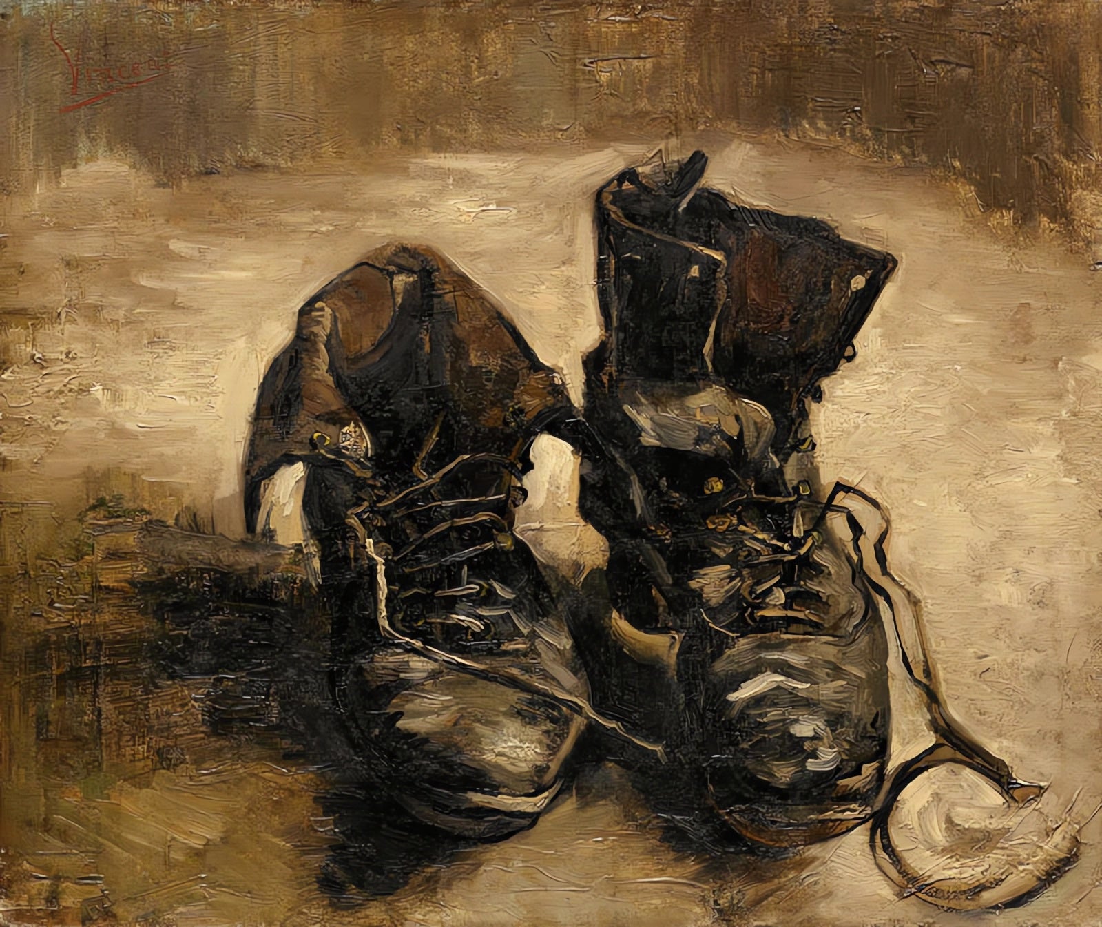 Vieux souliers aux lacets - Vincent Van Gogh