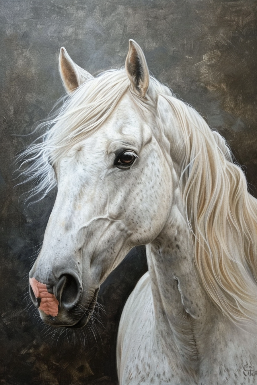 Tableau Cheval Blanc