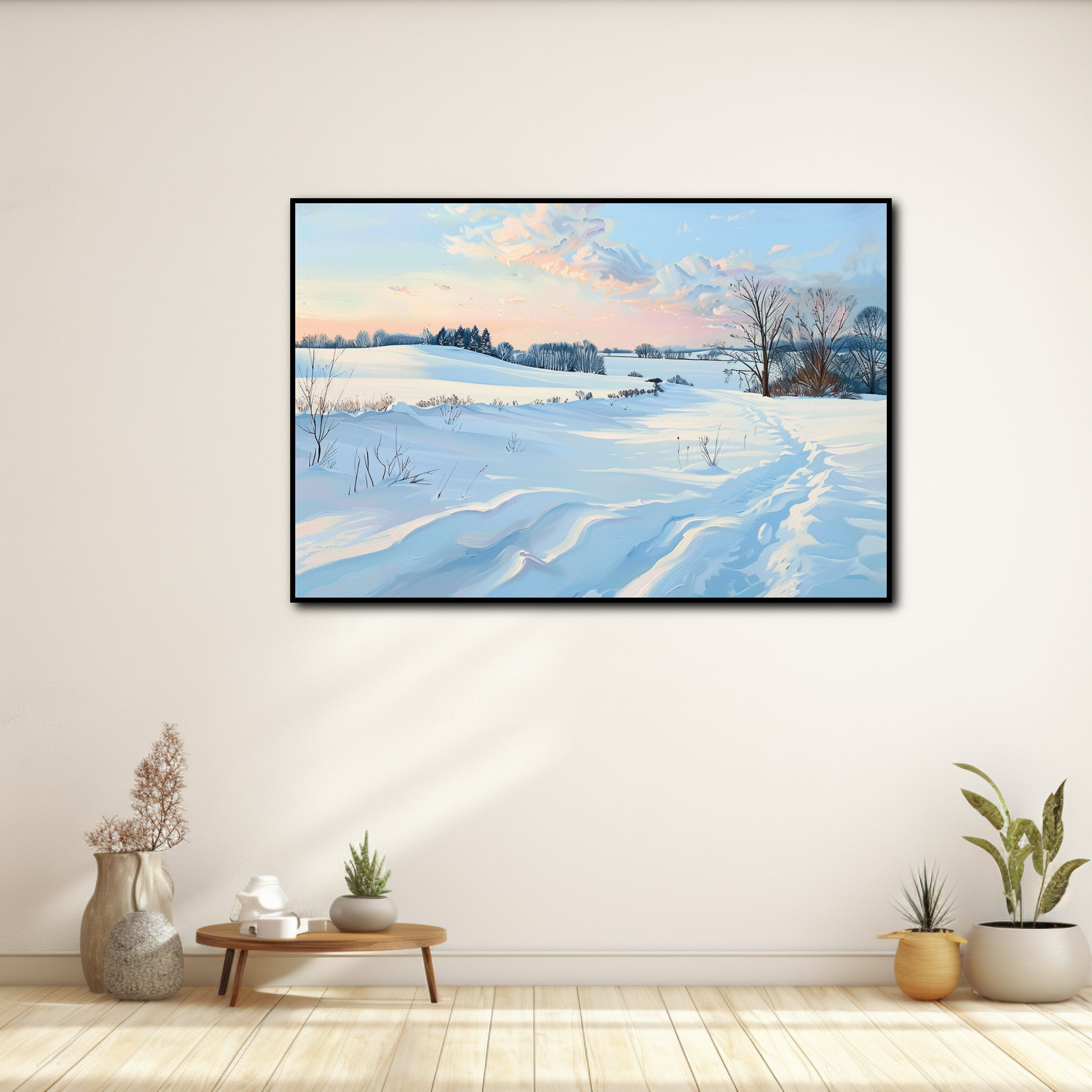 Tableau Aurore et Neige