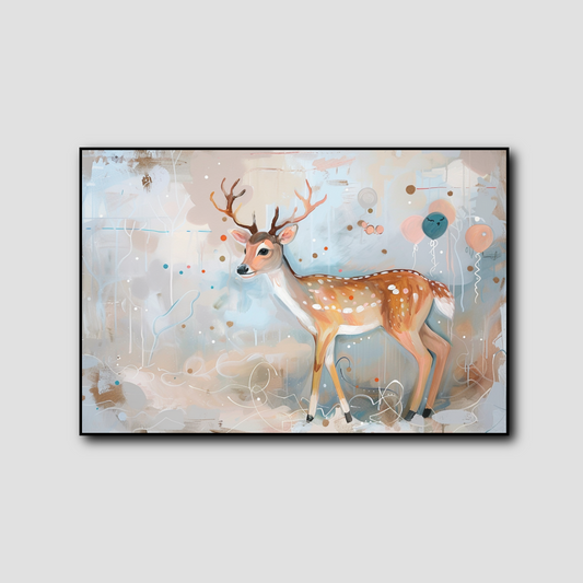 Tableau Cerf Chambre Enfant