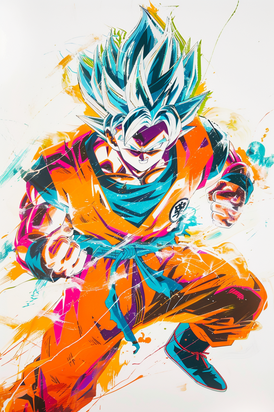 Tableau Dragon Ball Z Sangoku Pop Art