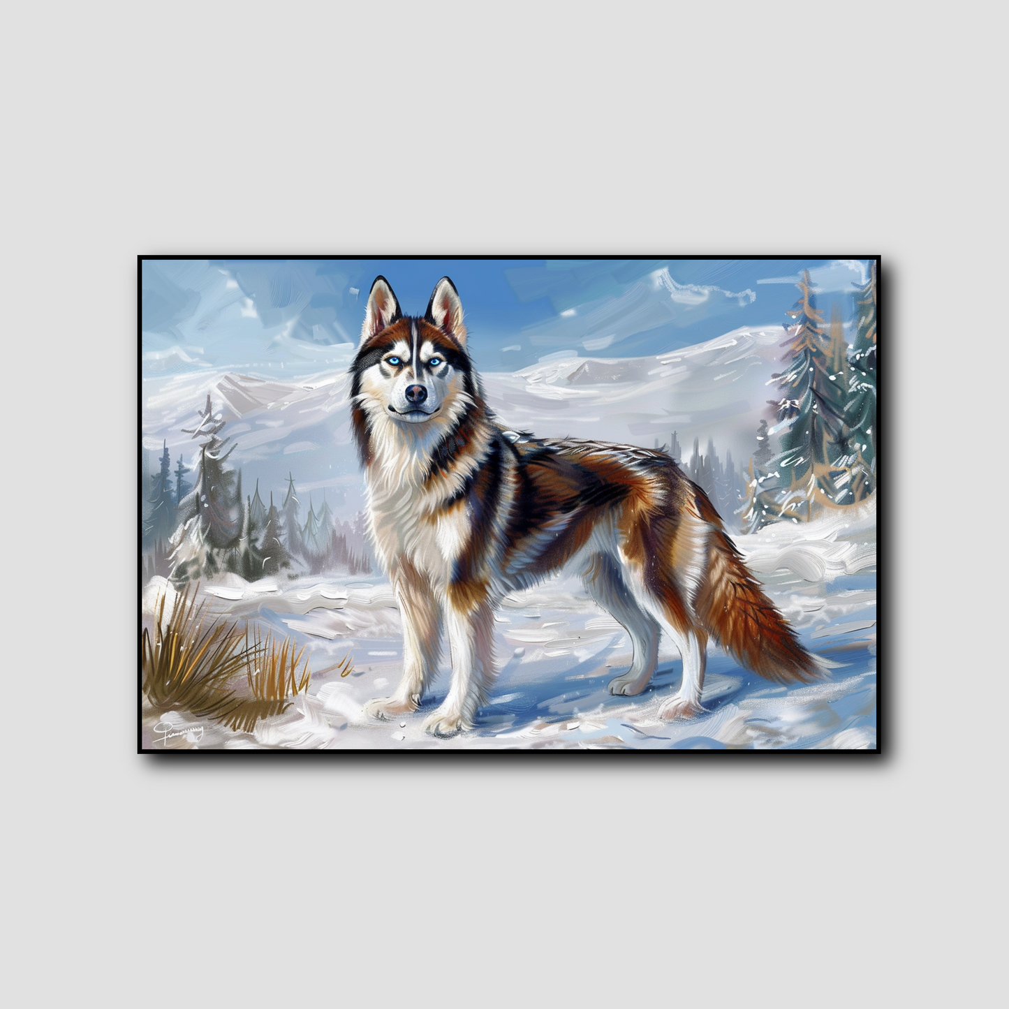 Tableau Husky Sibérien