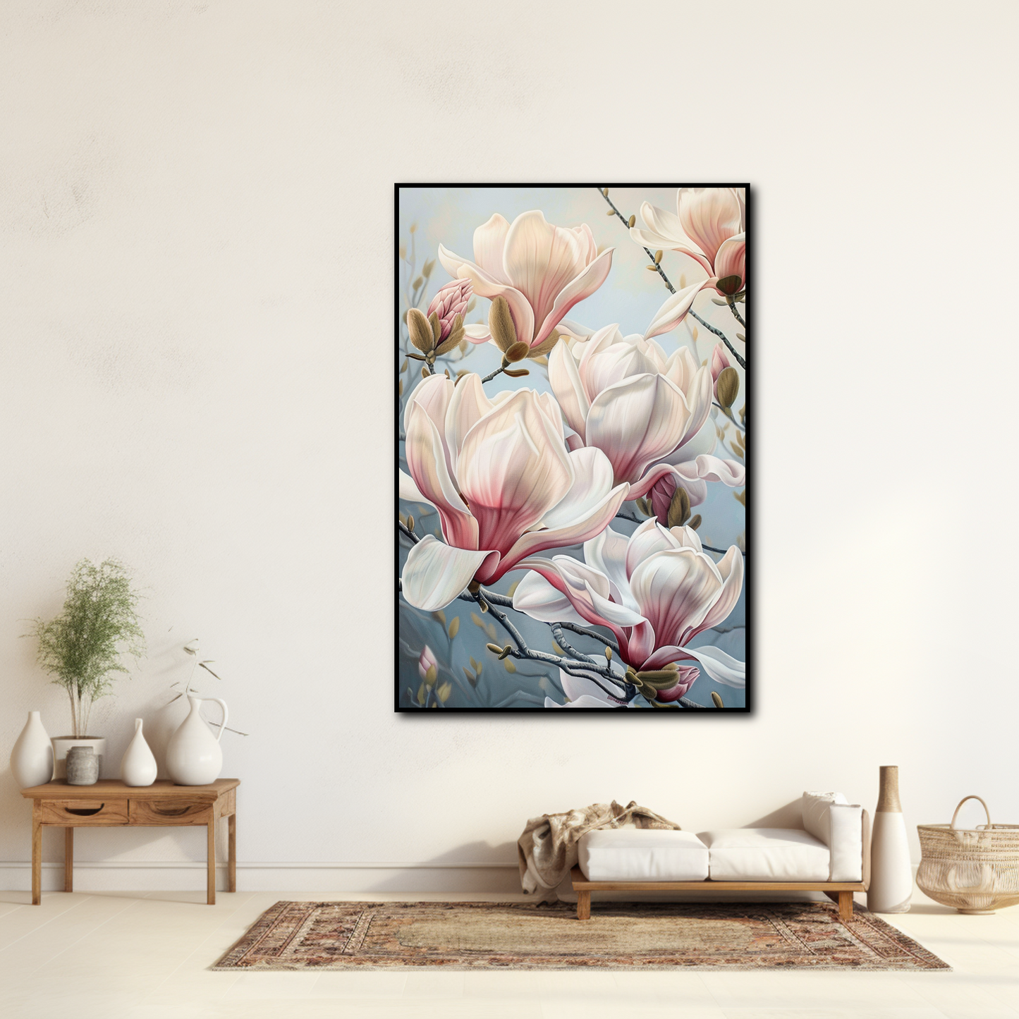 Tableau Peinture Magnolia