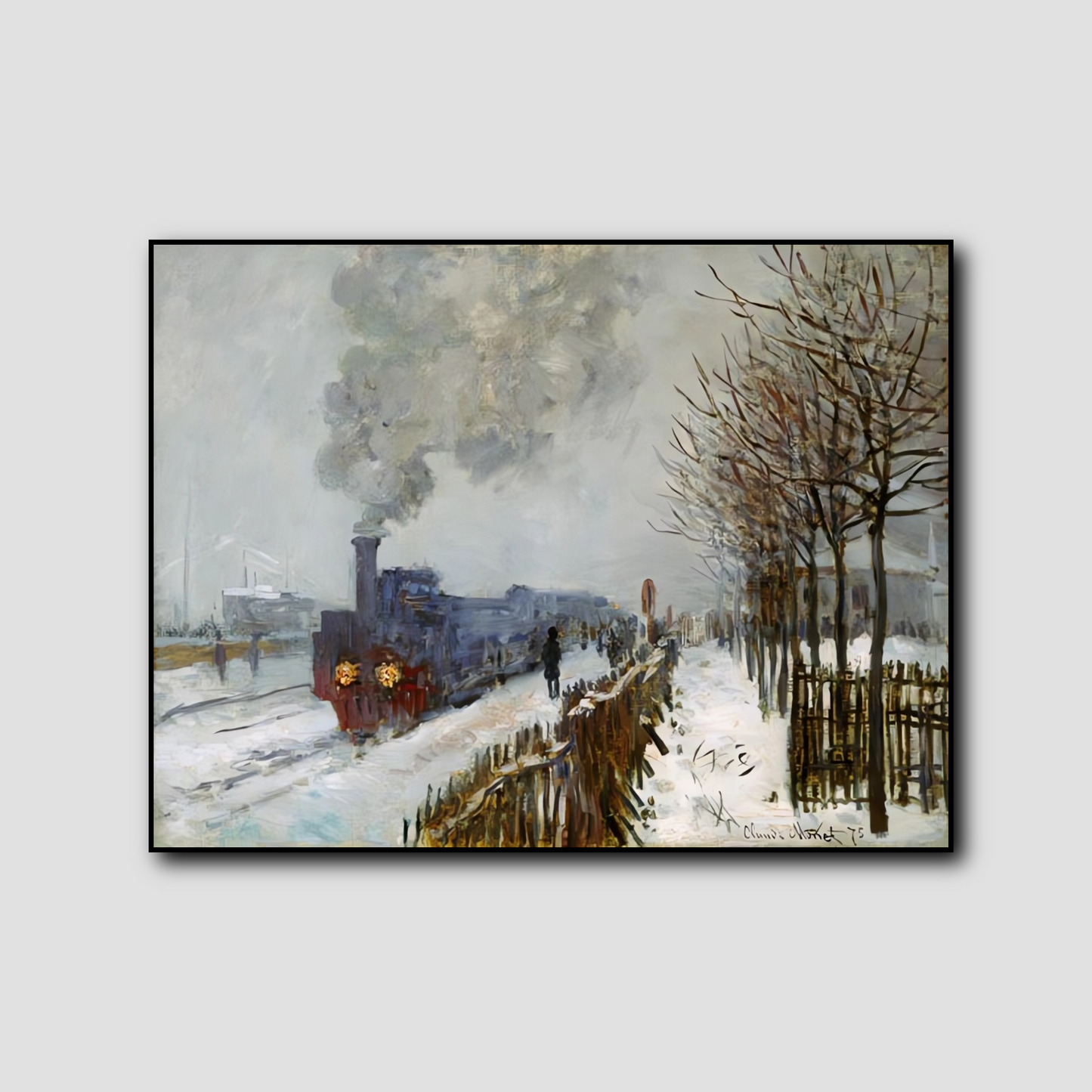 Train dans la neige, la locomotive - Claude Monet