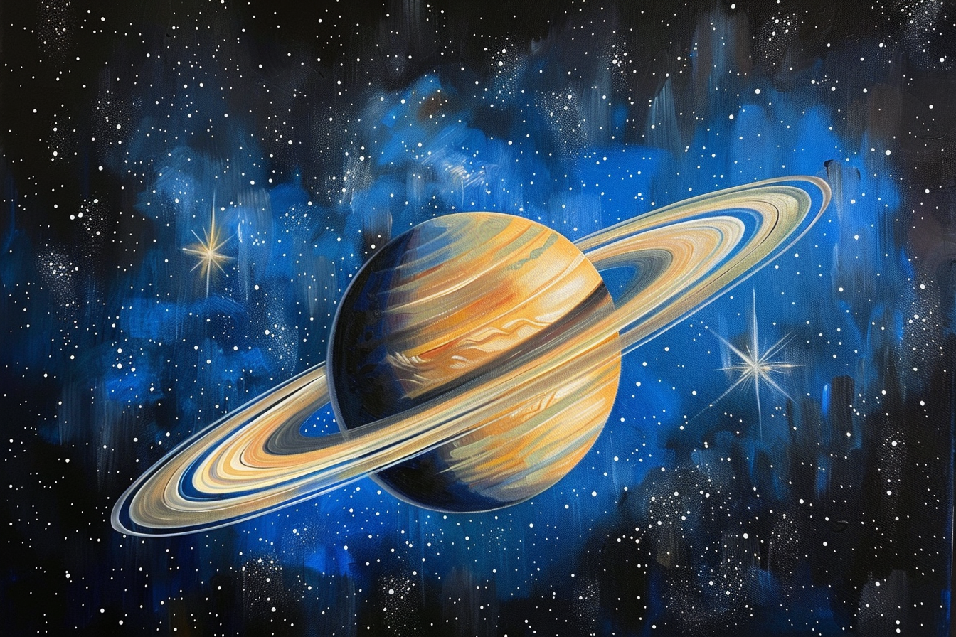 Tableau de la planète Saturne