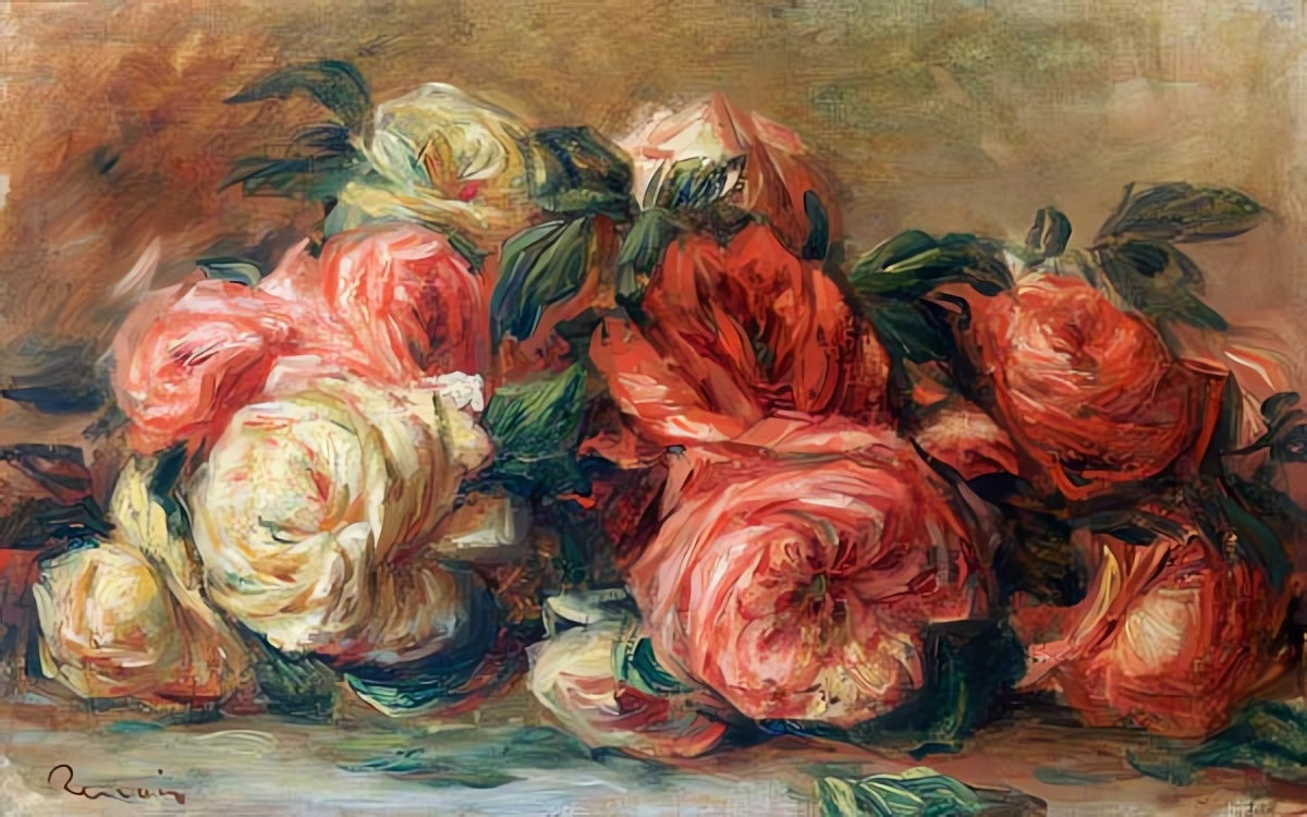 Roses écartées - Pierre-Auguste Renoir