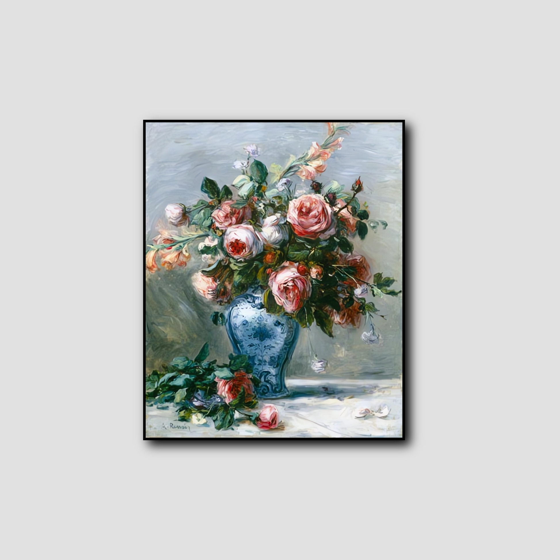 Vase de roses - Pierre-Auguste Renoir