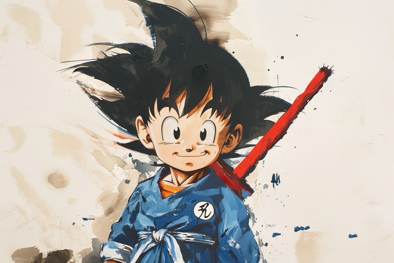 Tableau Dragon Ball Sangoku Enfant