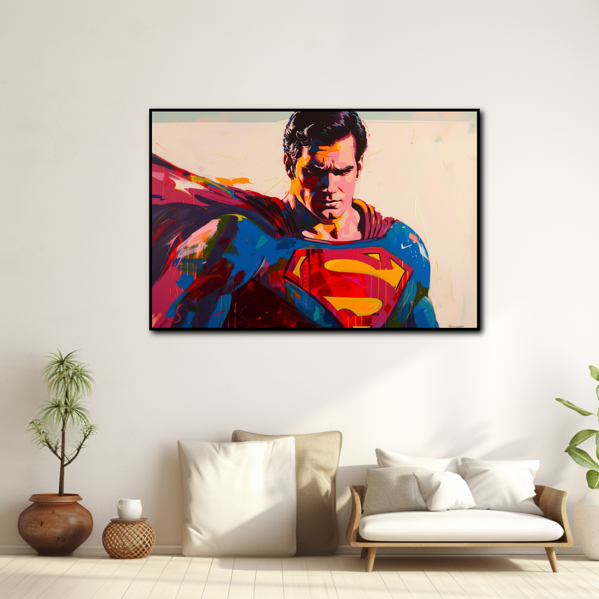 Tableau Superman Pop Art