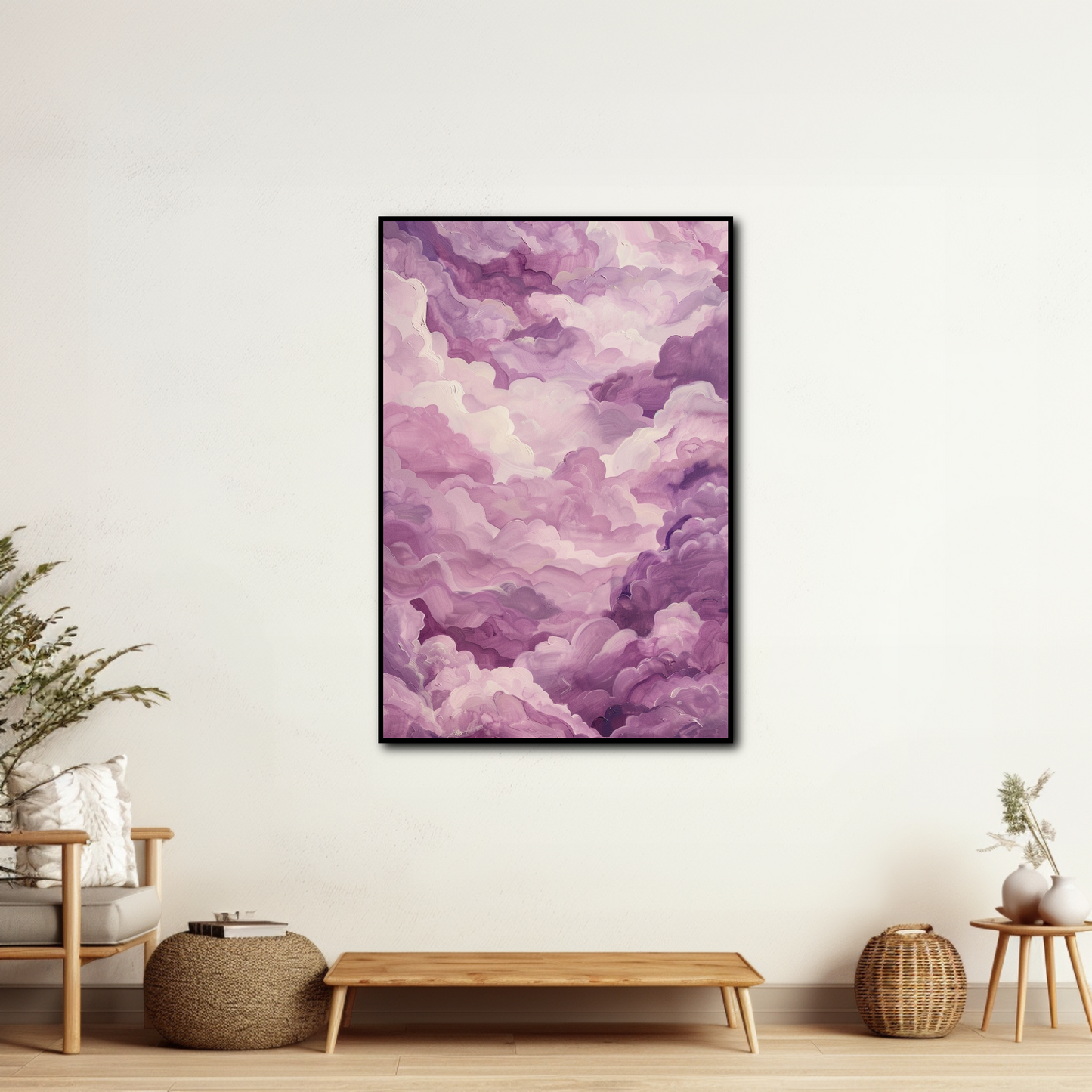 Tableau Nuages Mauves