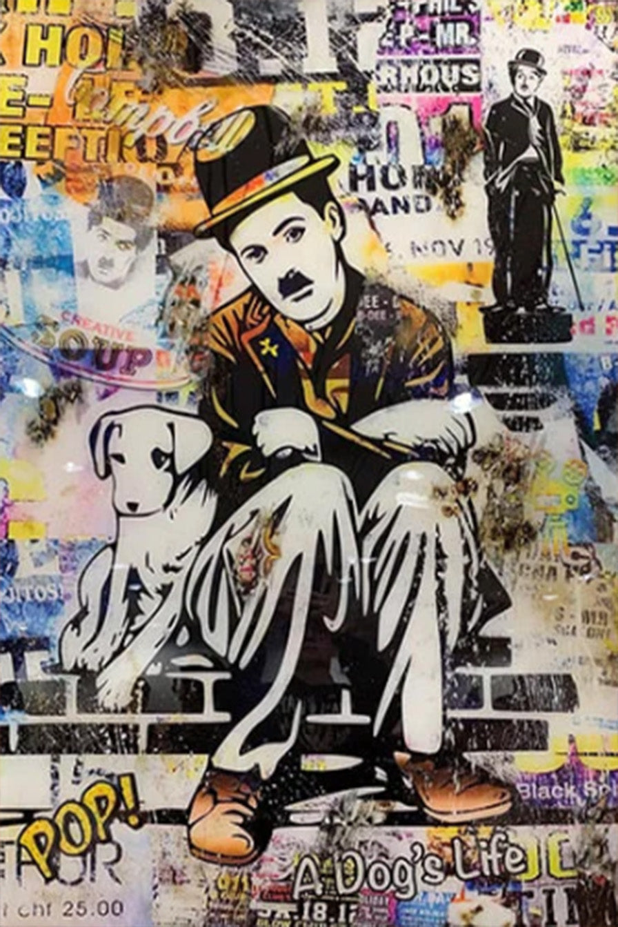 Tableau Street Art Chaplin