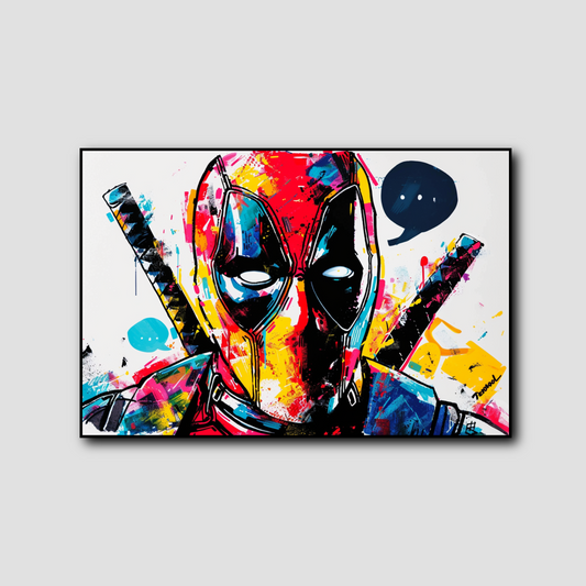 Tableau Captain Deadpool Marvel Pop Art