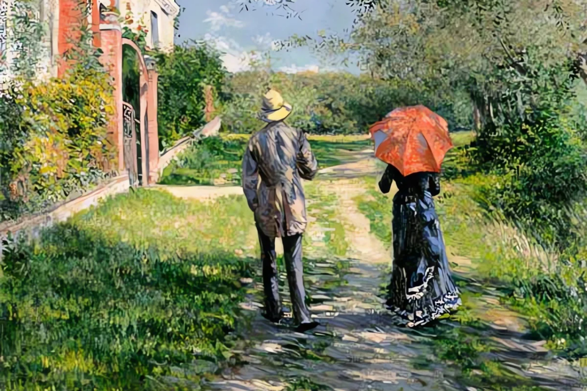 Le chemin montant - Gustave Caillebotte