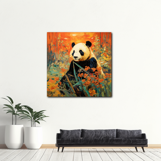 Tableau Panda Coloré