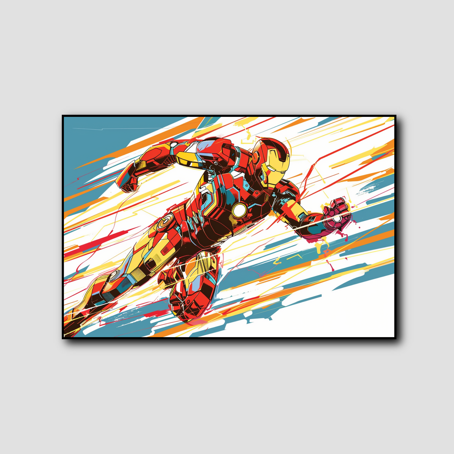 Tableau déco Iron Man bande dessinée comics Marvel