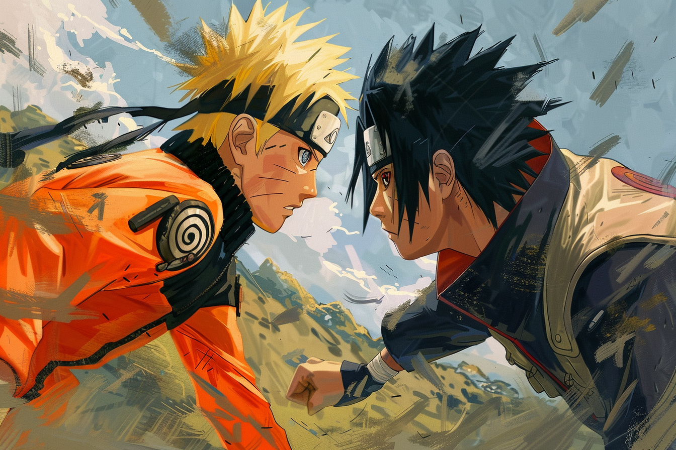 Tableau Naruto Confrontation des Destinées