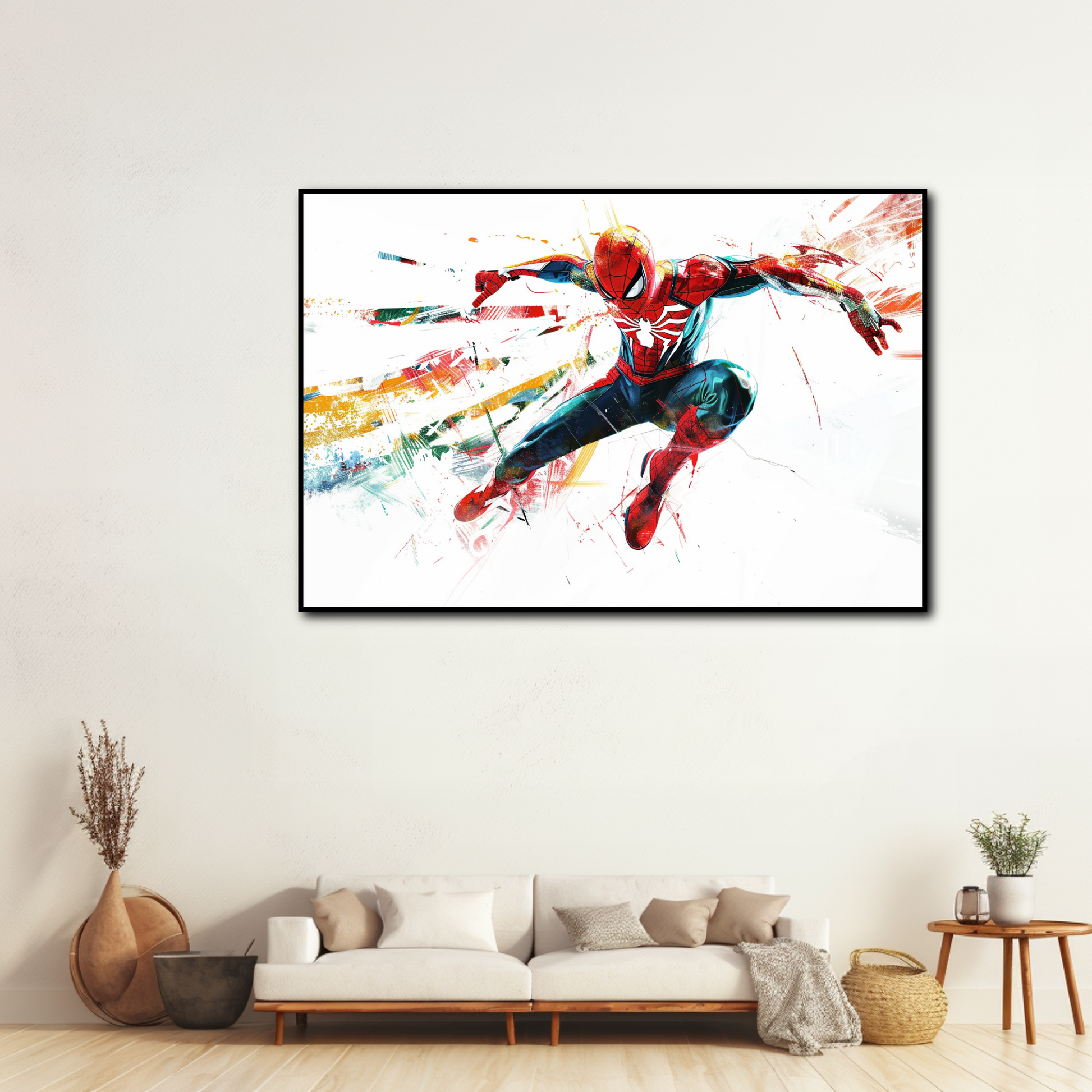 Tableau Spiderman effet peinture – Marvel