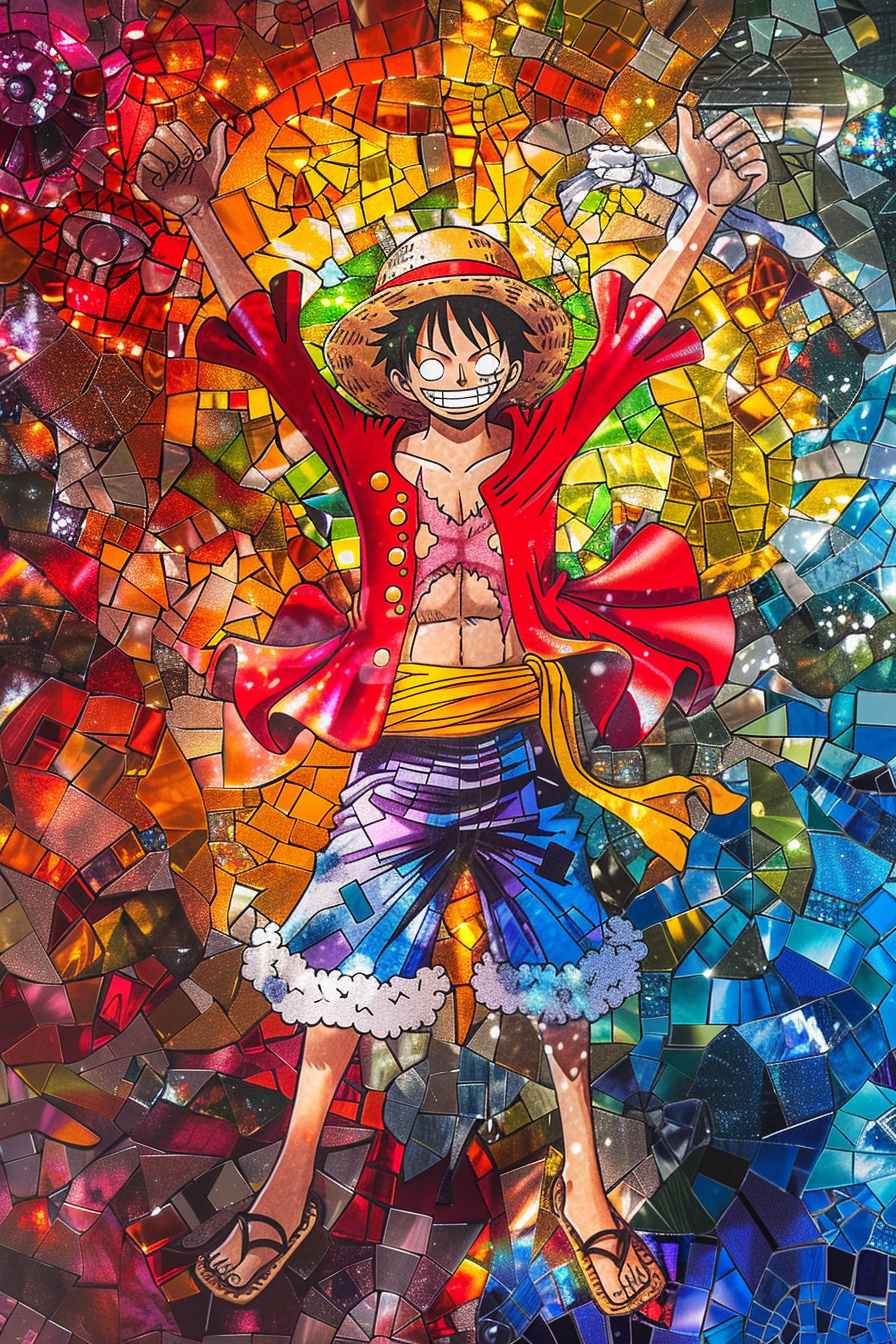 Tableau One Piece Mosaïque