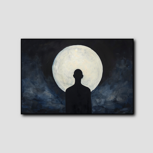 Tableau Silhouette Lunaire