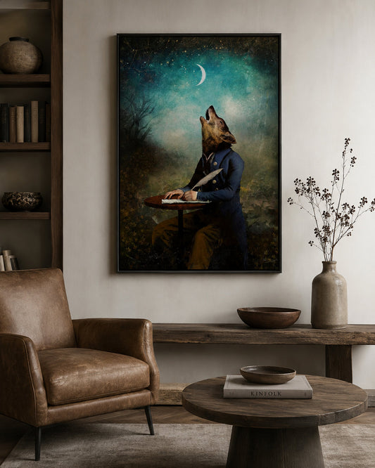 Peinture Homme Loup