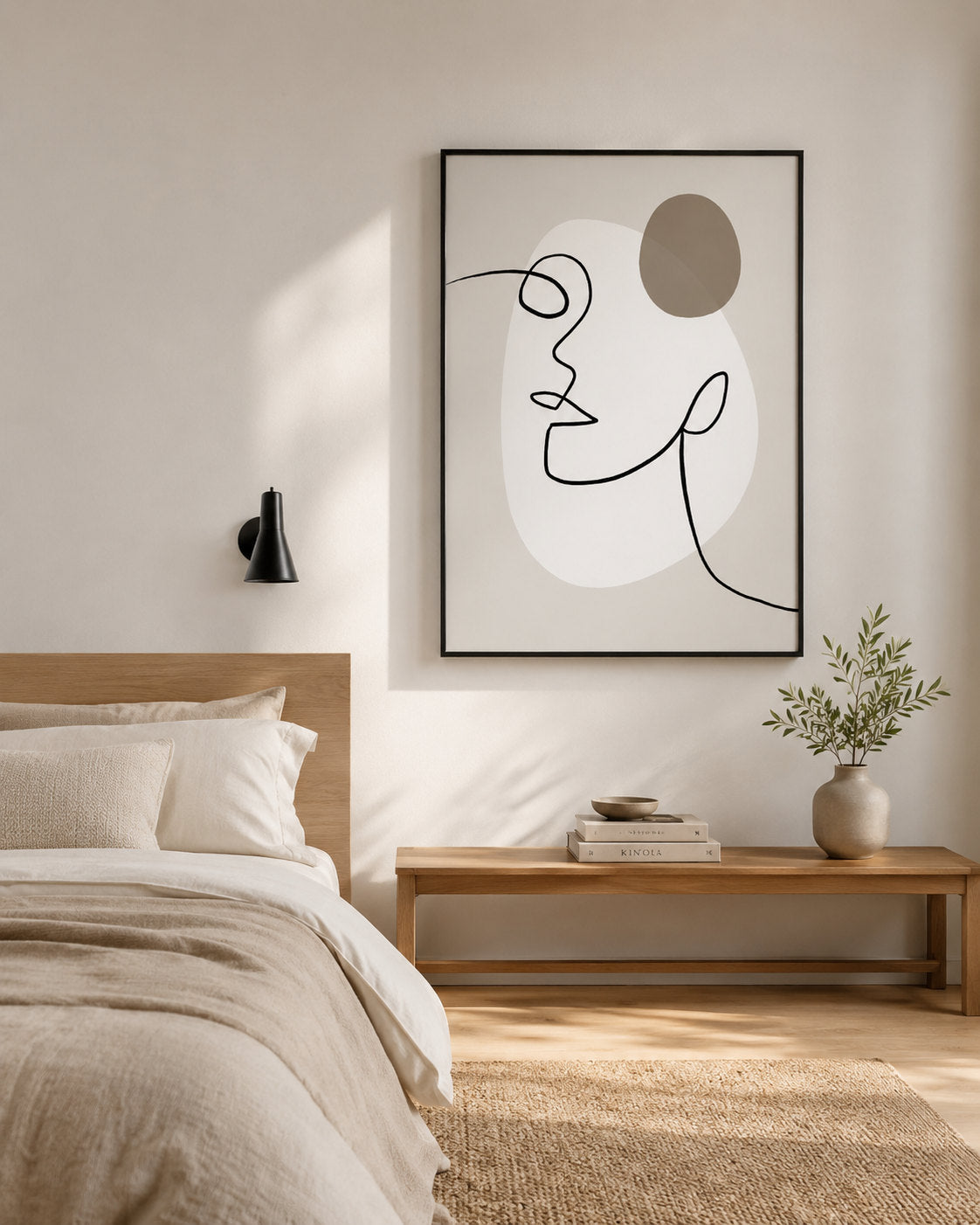 Peinture Visage Moderne Minimaliste