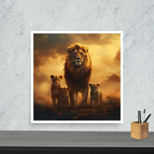 Tableau Photo Lion au Kenya - Déco entreprise - Editions du curieux