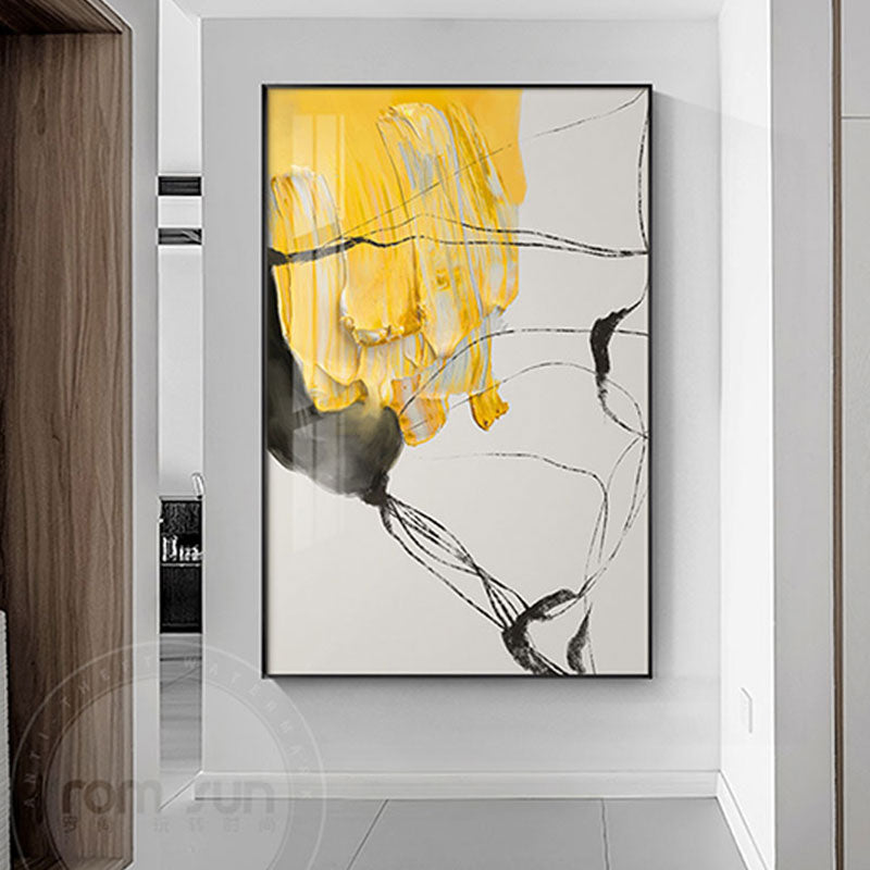 Tableau Moderne avec du Jaune-LigneCreator