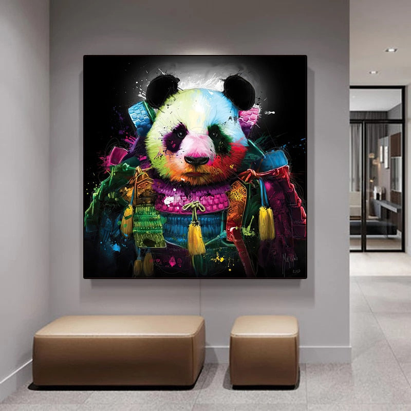 Tableau panda pop art