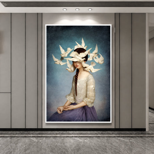Tableau Peinture Fille