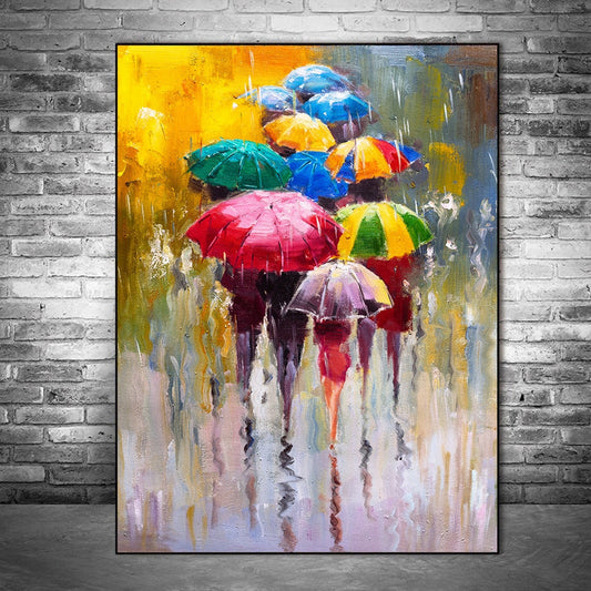 Tableau Street Art Graffiti Parapluie-LigneCreator