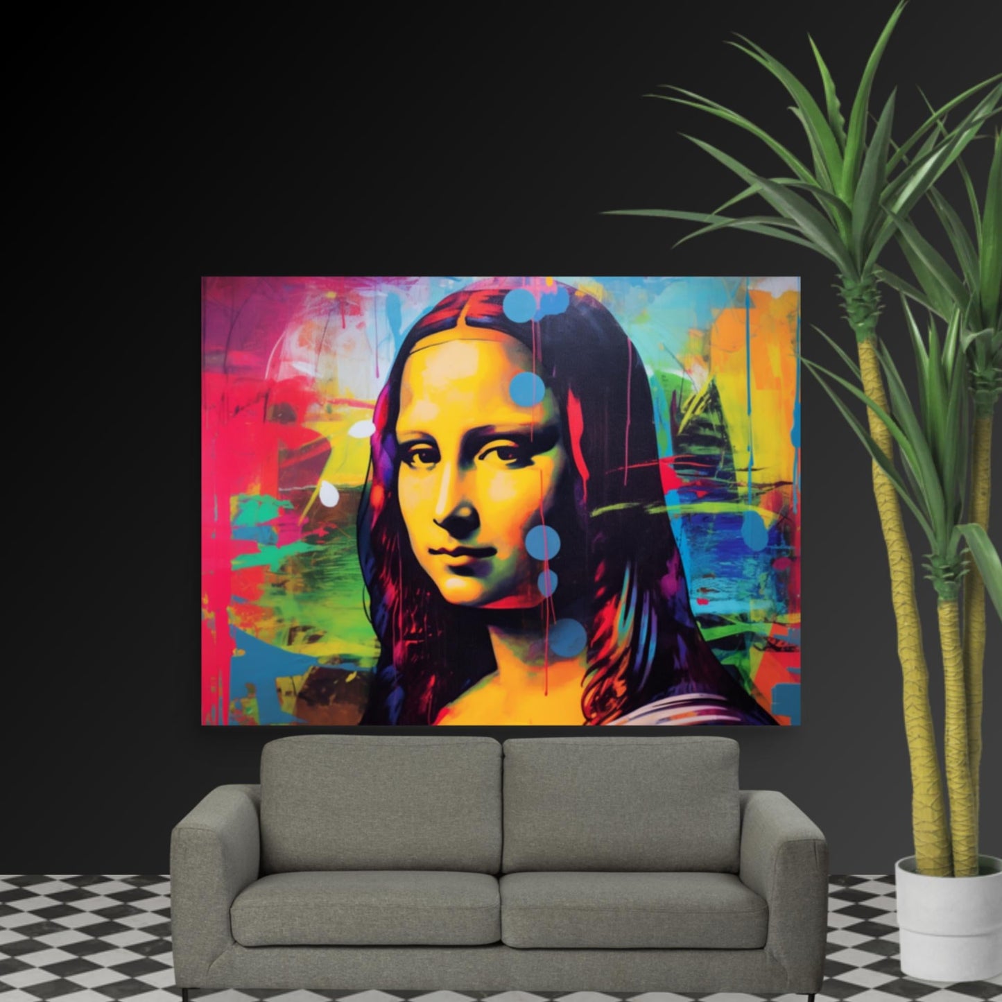 Tableau Street Art Mona Lisa