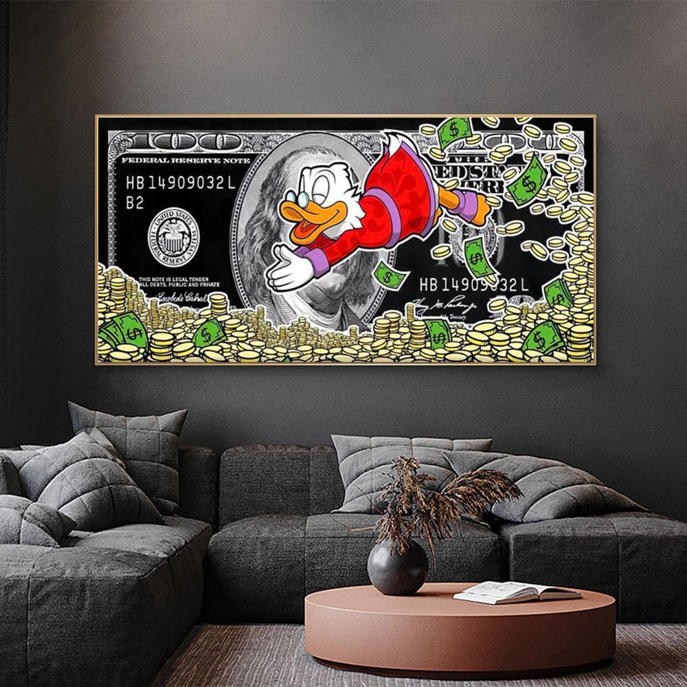 Tableau Street Art Picsou Dollar-LigneCreator