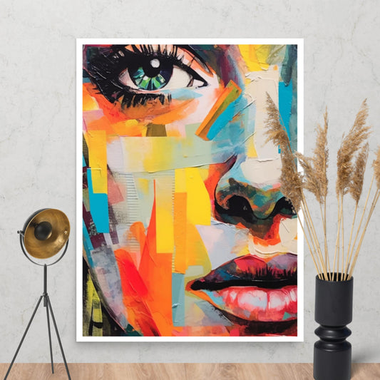 Tableau peinture acrylique visage femme couleurs  Peinture bohème, Toiles  de peinture, Tableau peinture acrylique