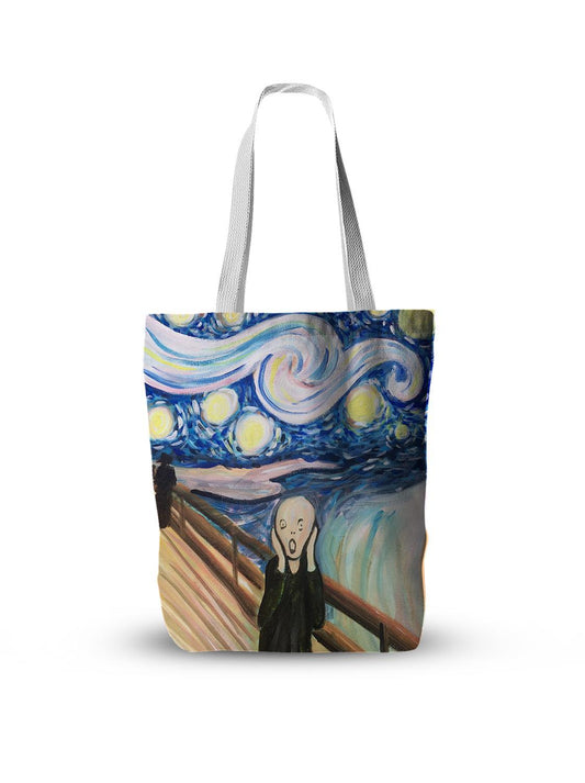 Tote-bag Art Peinture Scream Van Gogh