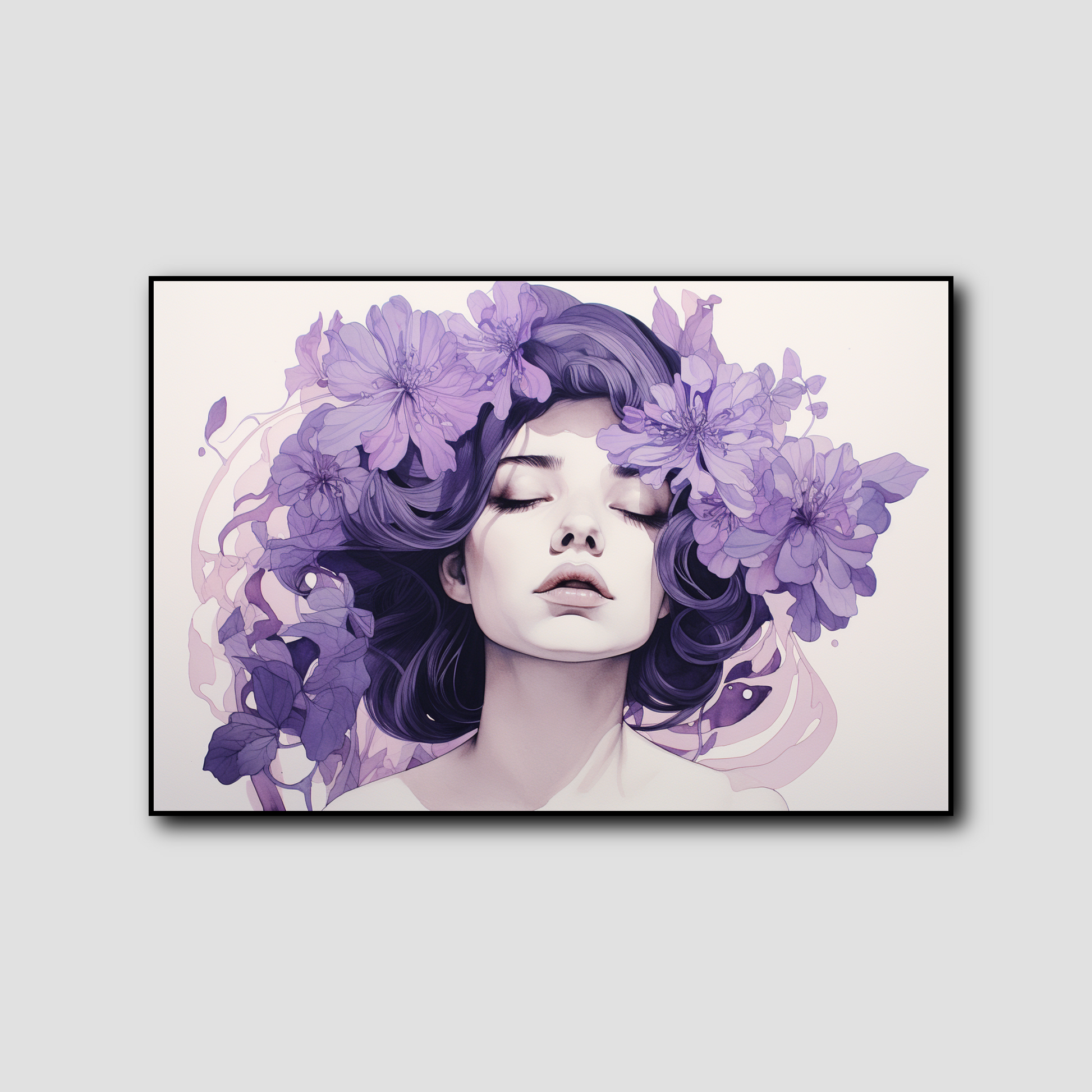 Tableau Fleur Violette