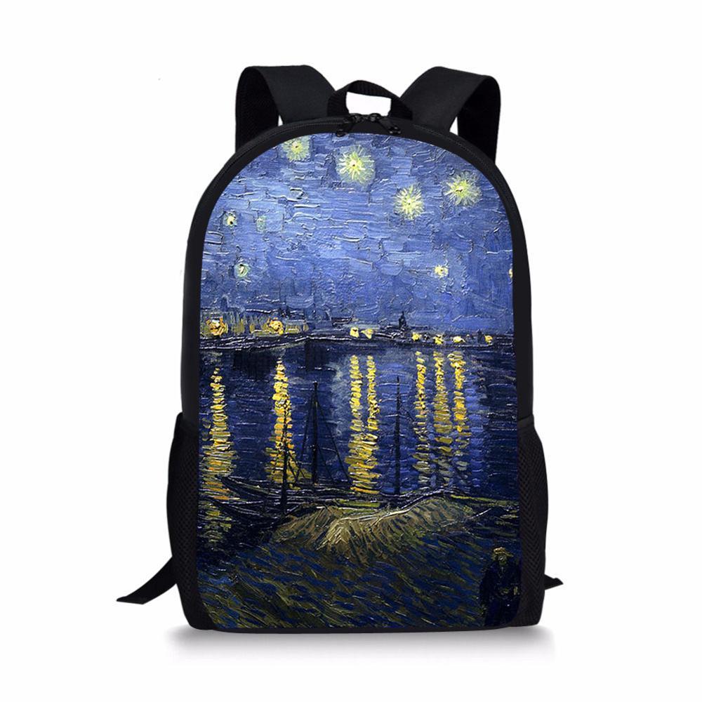 Impressionnisme Nuit Étoilée - Sac à dos Art