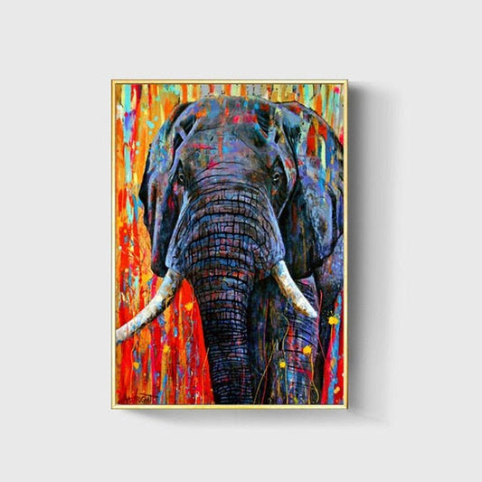 Peinture Colorée d'Éléphant