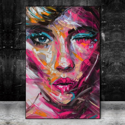 Peinture Femme Visage Abstrait